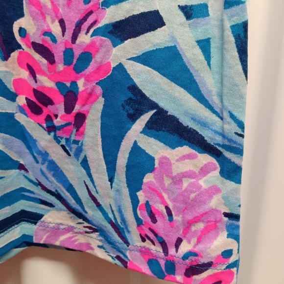 Lilly Pulitzer Girls Lula Knit Dress Size Large 8/10 Pink Blue - Picture 5 of 11